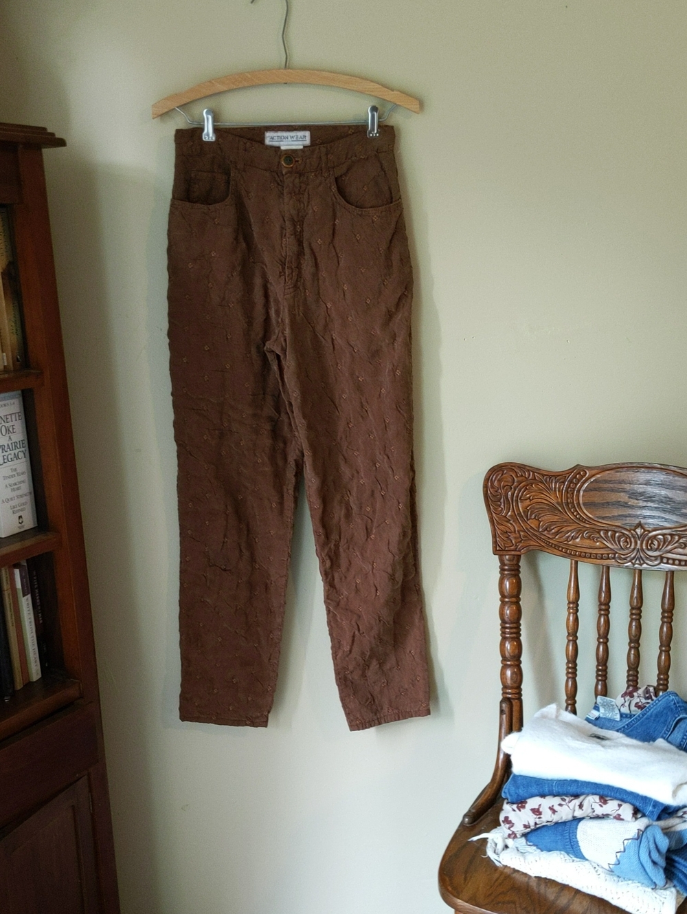 VTG High Waisted Textured Pants